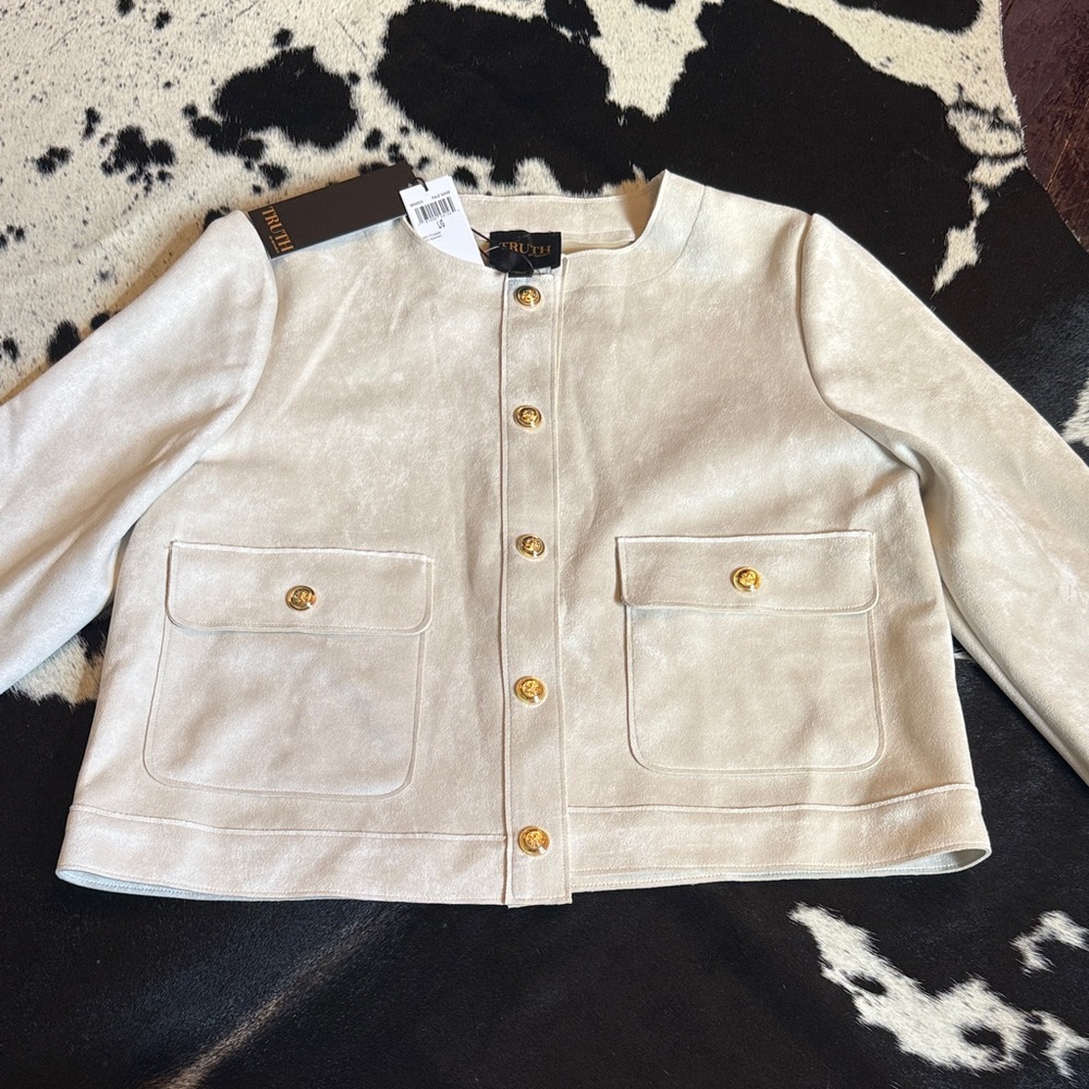 Truth by Republican cream button up top/blazer NWT size Large